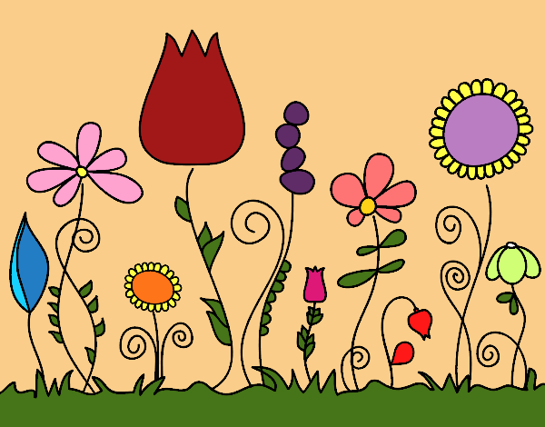 Coloring page Forest flowers painted byCherokeeGl