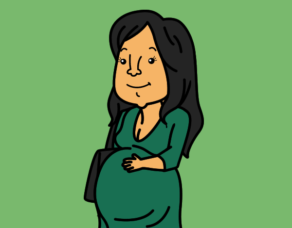 Coloring page Pregnant woman painted byCherokeeGl