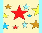Coloring page Stars 4 painted byAnia