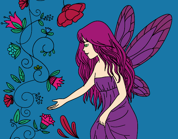 Coloring page Sylph painted byCarapherne