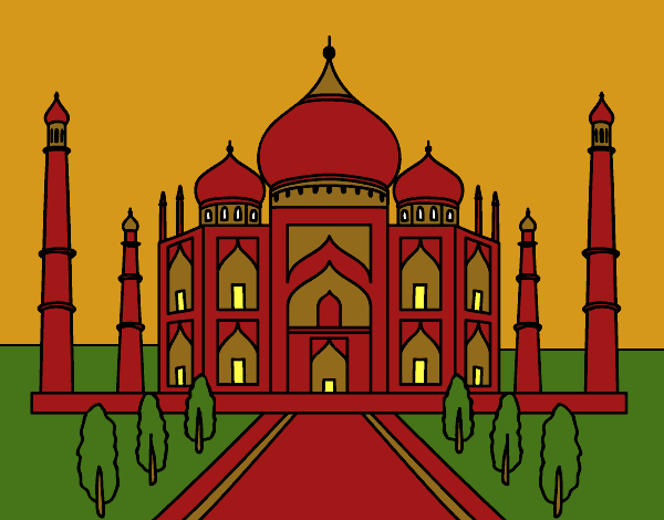 Coloring page The Taj Mahal painted byCherokeeGl