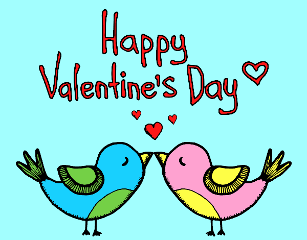 Coloring page The Valentines Day painted byAnia