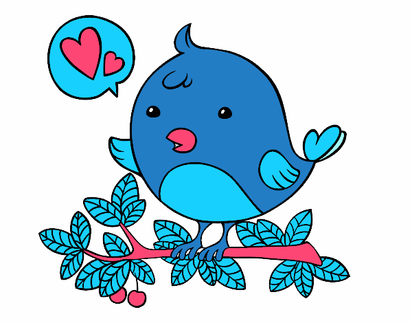 Coloring page Twitter bird painted byCharlotteN