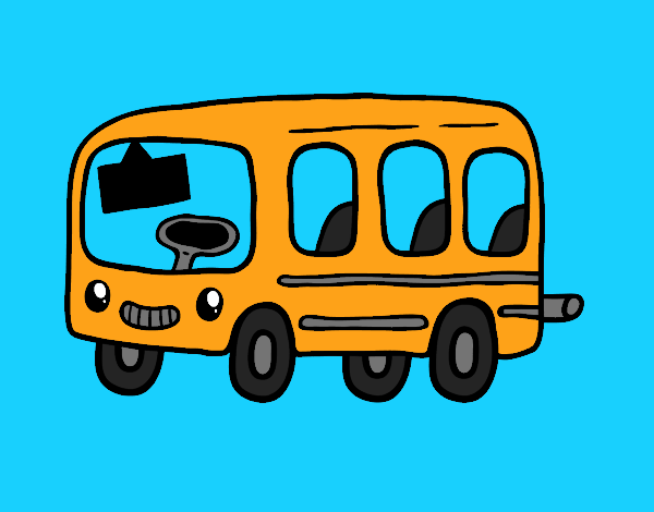 Coloring page A school bus painted byCherokeeGl