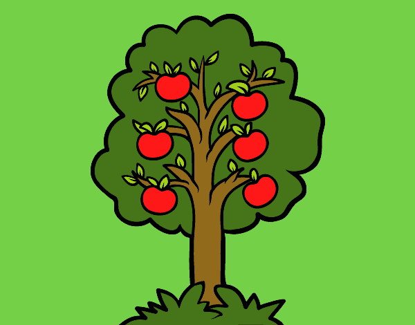 Coloring page An apple tree painted byCherokeeGl