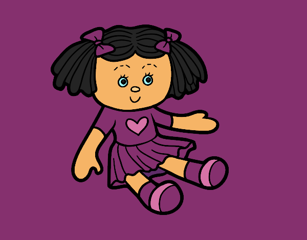 Coloring page Doll Toy painted byCherokeeGl