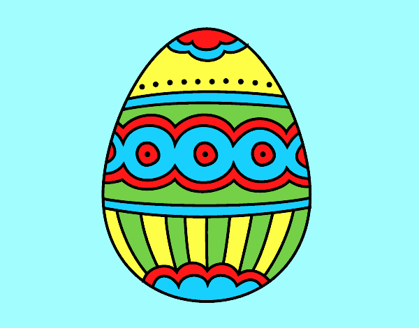 Coloring page Fabergé egg painted byAnia