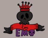 Coloring page Love Emo painted byMaddi