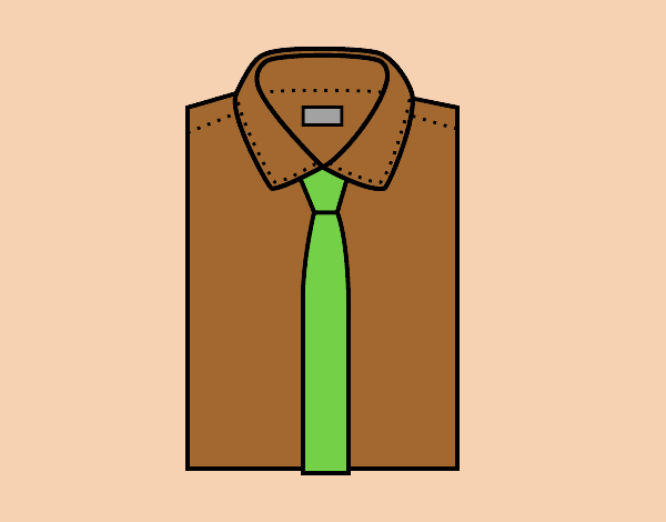 Shirt with tie 