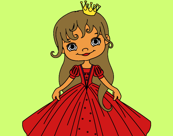 Coloring page A Little Princess painted byCherokeeGl
