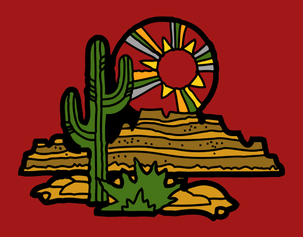Coloring page Colorado Desert painted byCherokeeGl