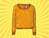 Coloring page Sweater of wool painted byAnia