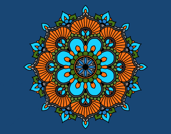 Mandala floral flash