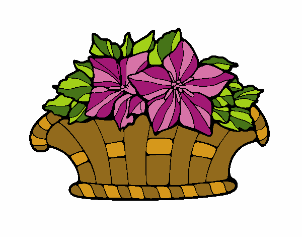 Basket of flowers 8