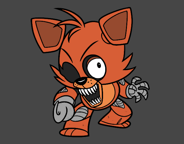 Coloring page Foxy from Five Nights at Freddy's painted byCarapherne