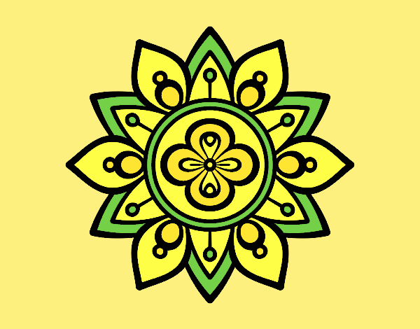 Mandala lotus flower