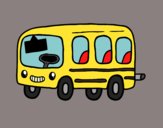 Coloring page A school bus painted byYori