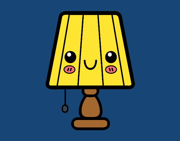 Coloring page A table lamp painted byYori
