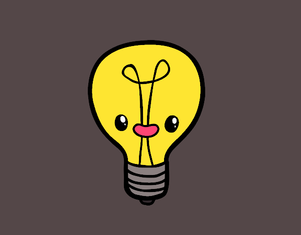 Coloring page Bulb idea painted byYori