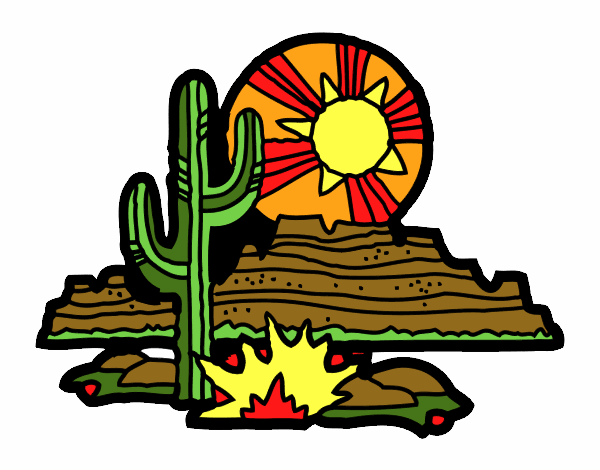Coloring page Colorado Desert painted byKhaos