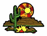 Coloring page Colorado Desert painted byKhaos
