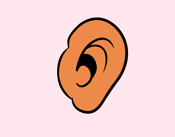 Coloring page Human ear painted byJohanna