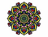 Coloring page Mandala for mental concentration painted byMaddMaxx