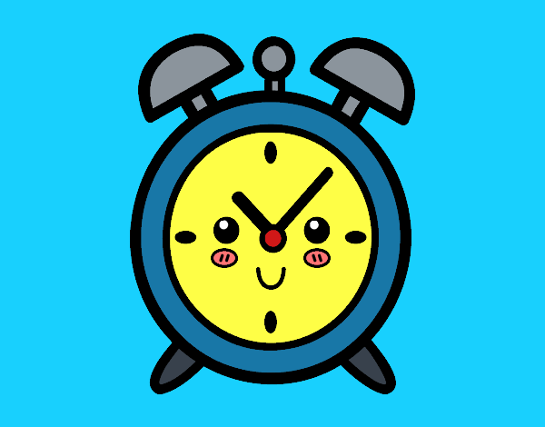 Coloring page Wind up alarm clock painted byYori