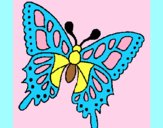 Coloring page Butterfly 2a painted byAnia