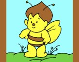 Coloring page Little bee painted byAnia