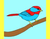 Coloring page Little bird painted byAnia