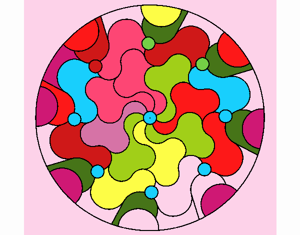 Coloring page Mandala 32 painted byMimo