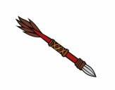 Coloring page Indian spear painted byIntellica