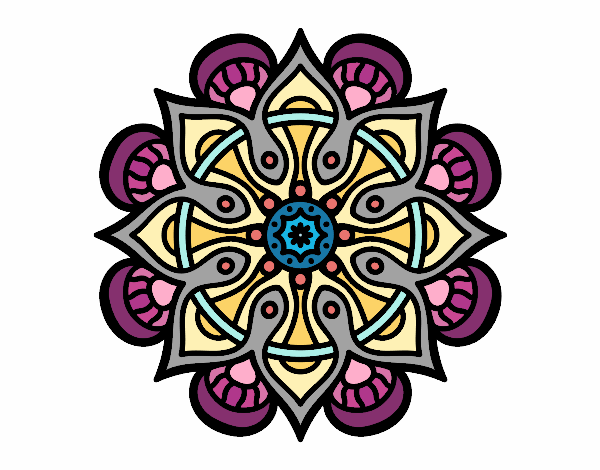 Coloring page Mandala arab world painted byAnnanymas