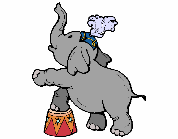 Coloring page Elephant painted byAnnanymas