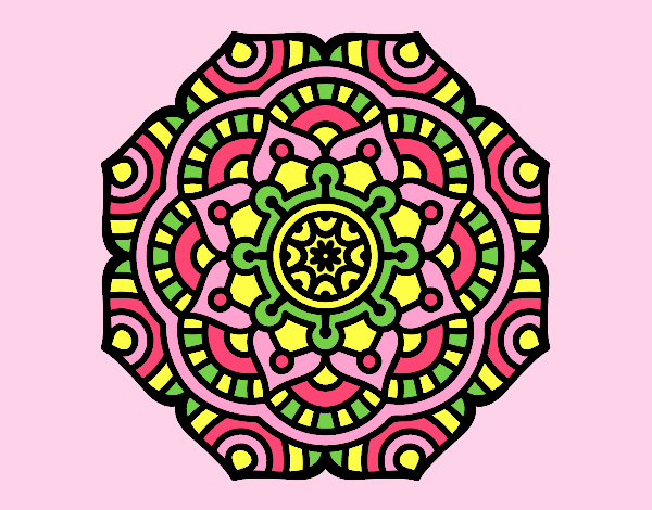 Mandala conceptual flower