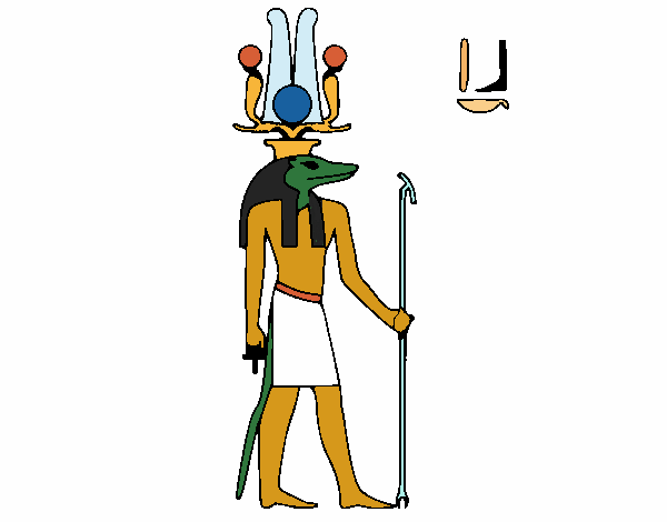 Coloring page Sobek painted byAnnanymas