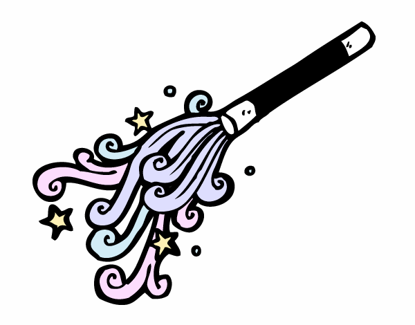 Coloring page Wizard Wand painted byAnnanymas