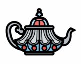 Coloring page Arabic Teapot painted byAnnanymas