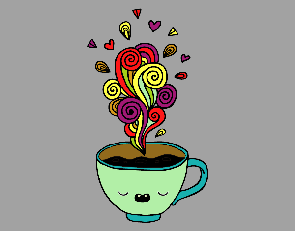 Coloring page Kawaii cup of coffee painted byBoylover2