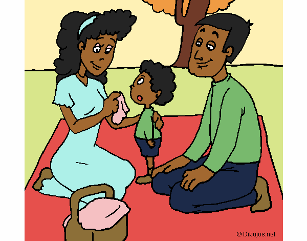 Coloring page The picnic painted byfawnamama1