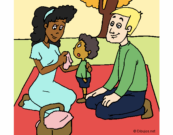 Coloring page The picnic painted byfawnamama1