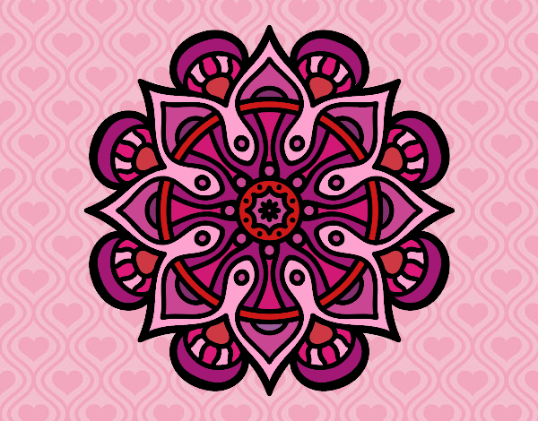 Coloring page Mandala arab world painted byPrincess
