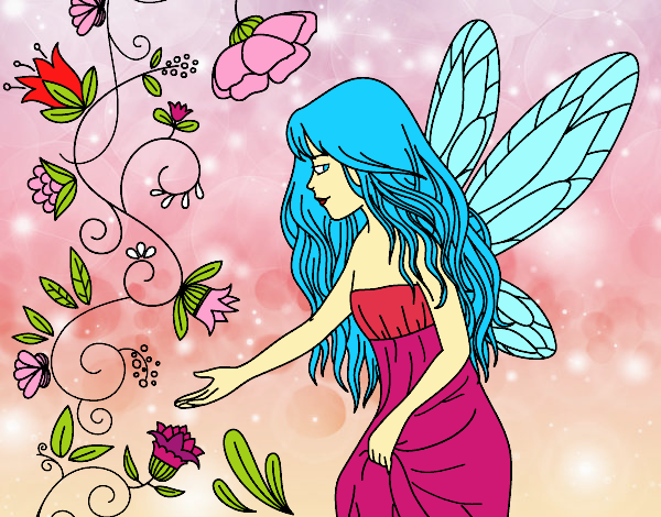Coloring page Sylph painted byalexadra