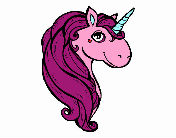Colored page A unicorn painted by randol9572
