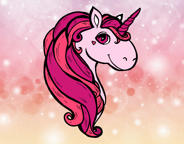 Coloring page A unicorn painted bysamg