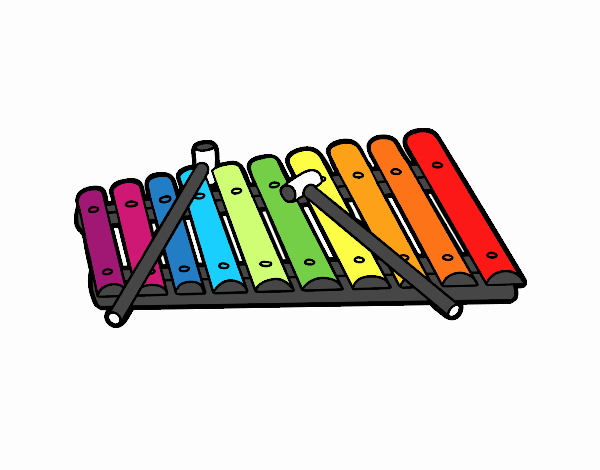 Coloring page A xylophone painted byrandol9572