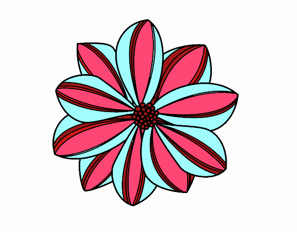 Coloring page Daisy flower painted byrandol9572