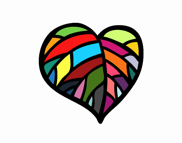 Coloring page Ecologic Heart painted byrandol9572