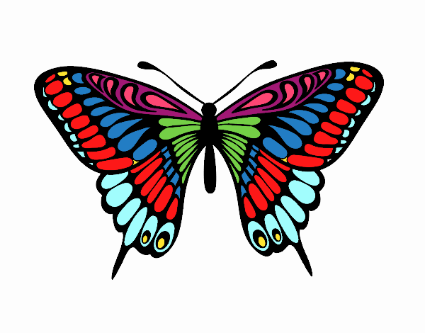 Coloring page Great Mormon Butterfly painted byrandol9572